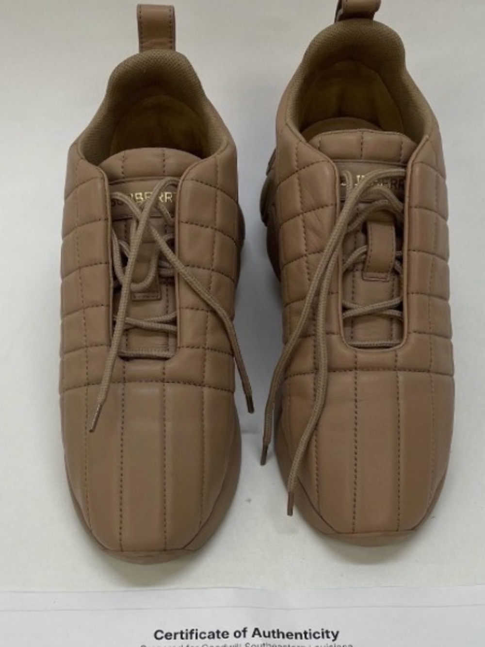 Burberry, size 39 (8.5 US), Brown Sneakers, gently preloved EUC